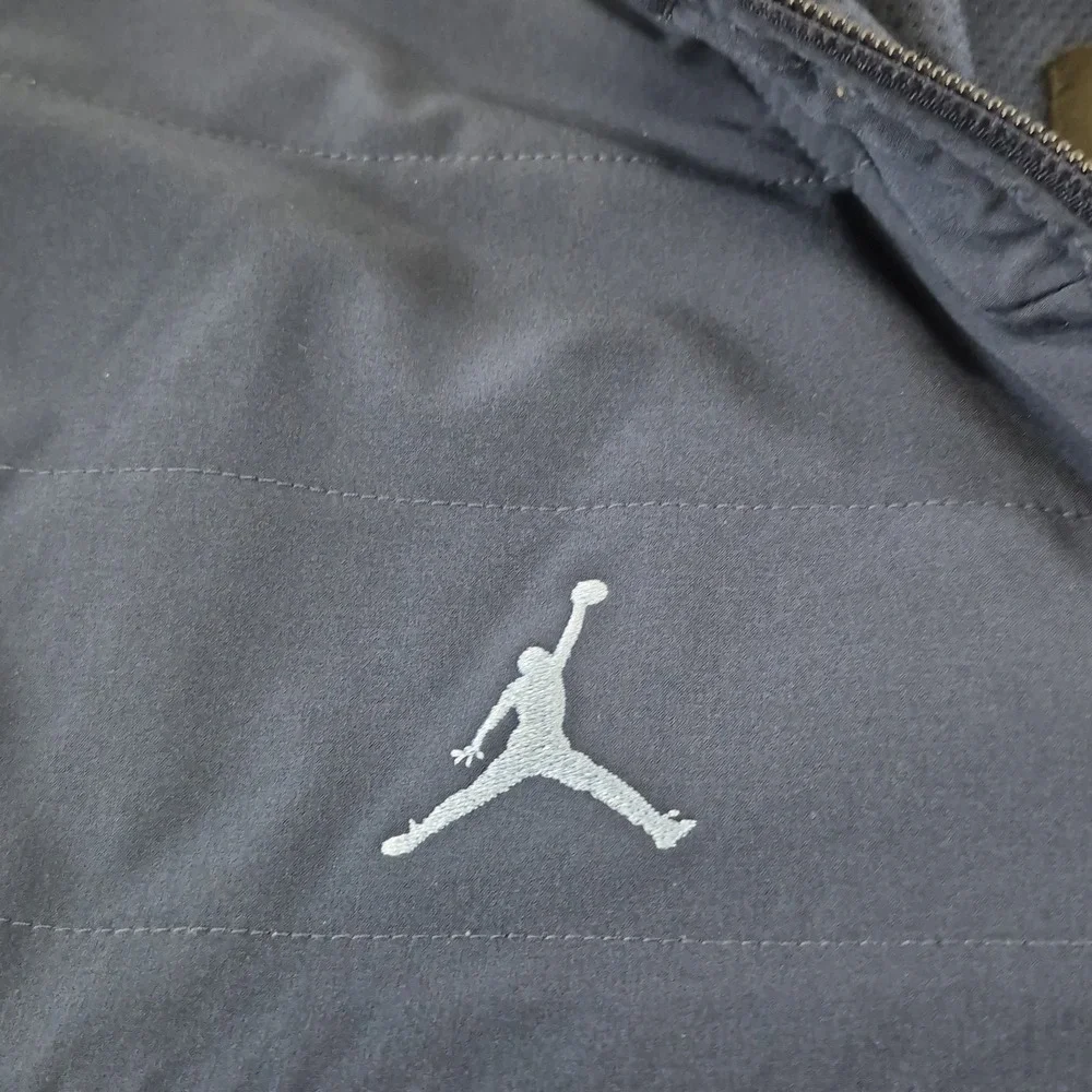 Jordan UNC Tar Heels Full Zip Hoodie Men Large Navy Blue NCAA Jumpman